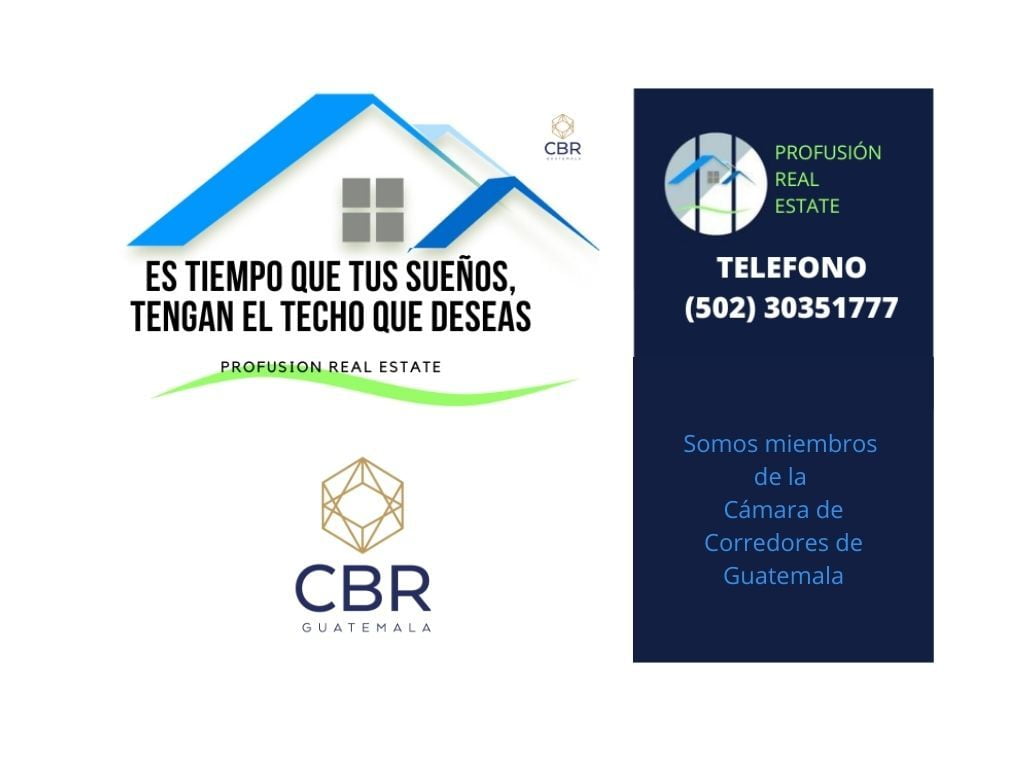 Profusión Real Estate, es miembro activo de la Cámara de Corredores de Guatemala